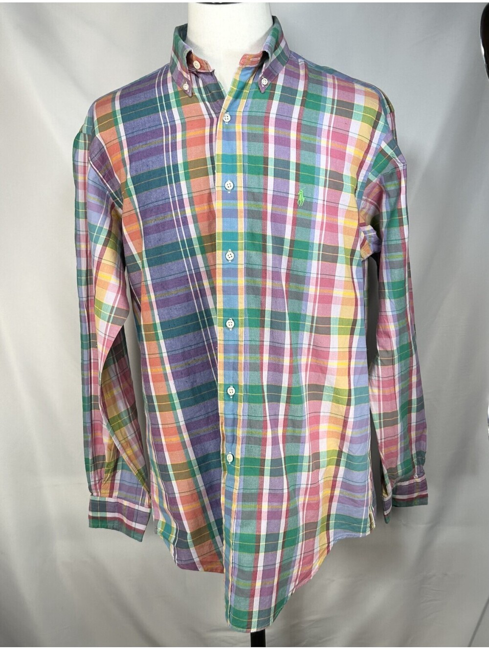 Ralph Lauren Classic Fit Oxford Button Up Multicolor Mens M
